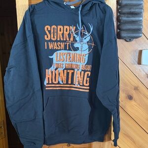 Black Hunting Themed Hoodie